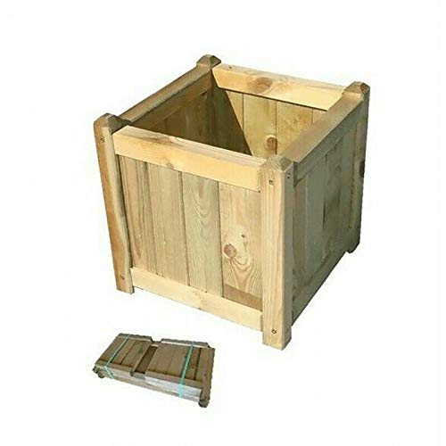 Fioriera In Legno 'Veracruz' Cm.40X40Xh.40 - In Pino Impregnato
