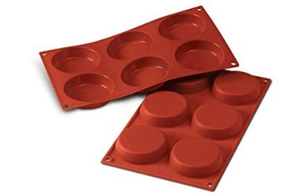 Stampo 300X175Mm Silicone Professionale Silikomart Sf047 Flan Mould Ø80