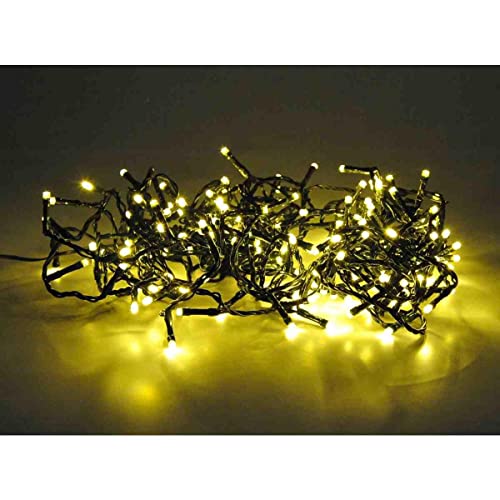 Mini Lucciole 180 Luci Led Col. Bianco Caldo Uso Esterno Con Gioco Di Luci
