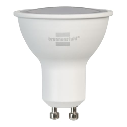 Brennenstuhl Connect - Lampadina Wifi Gu10 Compatibile Con Amazon Alexa E Google Assistant, 326 Lm, 4,5 W, Bianco Caldo (2700 K), Luce Bianca Fredda (