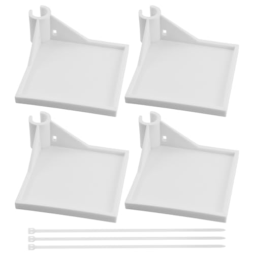 4 Pezzi Grow Tent Corner Shelf, Sturdy Grow Tent Pole Mount Shelf, Heavy Duty Grow Tent Accessory, Camera Corner Shelf Grow Tent Kit, For Grow Tent Po