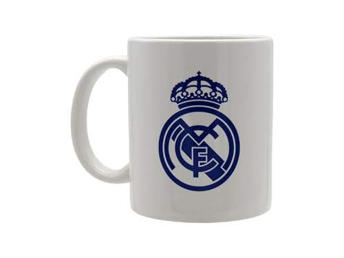 Cyp Brands - Real Madrid, Tazza In Ceramica, Stoviglie, Colazione, Tazze Originali, Colore Bianco, Prodotto Ufficiale