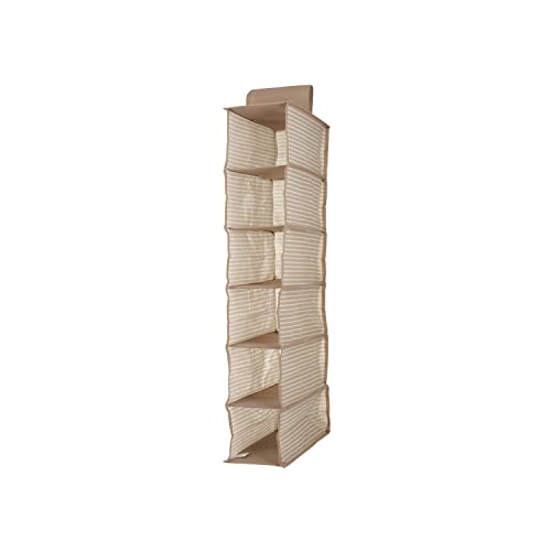 Kasanova Organizer Verticale 6 Scomparti 84X30X15 Cm Sofia Beige Beige