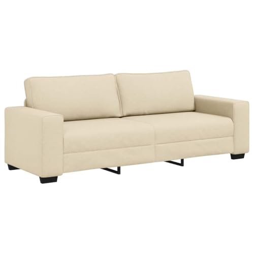 Vidaxl Divano A 3 Posti Crema 180 Cm In Tessuto, Divano, Divano A 3 Posti, Divano In Tessuto, Divano, Divano A Tre Posti, Divano A 3 Posti In Tessuto