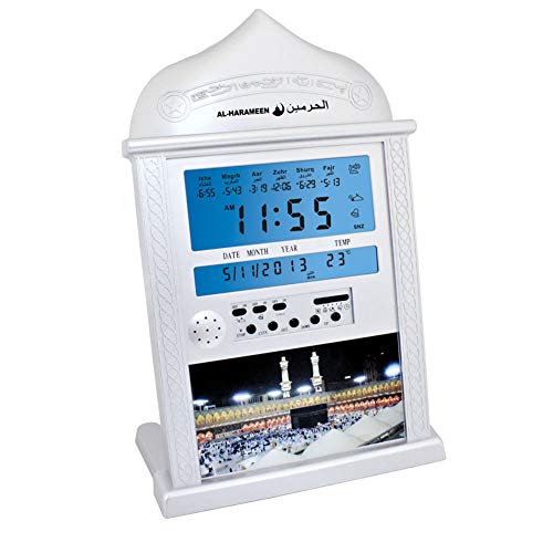 Orologio Digitale Azan, Orologio Islamico Con Preghiera Musulmana, Orologio Digitale Islamico Con Funzione Temperatura E Display Lcd Per Tutte Le Preg