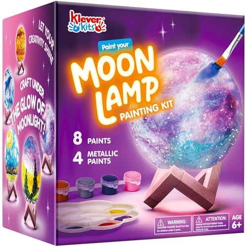 Klever Kits Set Di Artigianato Set Di Pittura Per Lampada Lunare, Luce Notturna Per Pittura 3D, Set Di Pittura Per Lampada Lunare, Set Di Artigianato