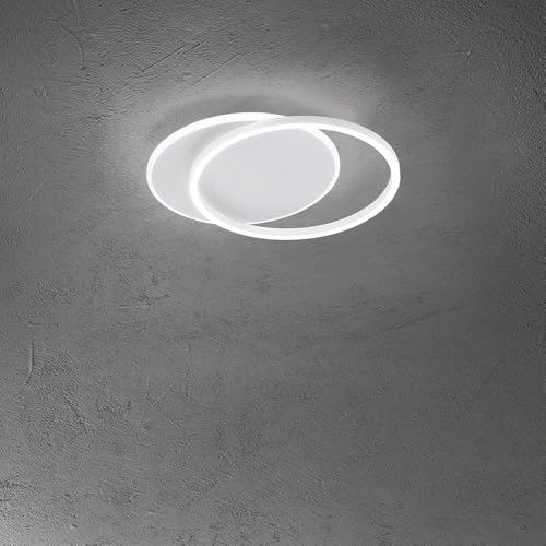Perenz Plafoniera Contemporanea Orbit Alluminio Bianco Led Integrato 43W