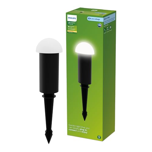 Philips Gardenlink Edwina Lampada A Piedistallo Per Esterni, 24 V, 2700 K, 180 Lm, Nera, Pack Di Estensione