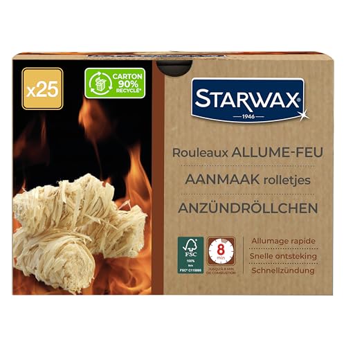 Starwax Rulli Fuoco X 25 Fsc 100%, Sawdust, Wood, One Size