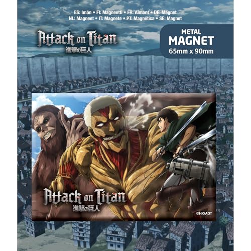 Popbuddies - Attack On Titan: Eren Attack - Magnete, Fridge Magnet - 6 X 9 Cm - Originale E Con Licenza