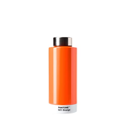 Pantone Borraccia A Doppia Parete In Acciaio Inox Con Funzione Termica, A Prova Di Perdite, 500 Ml, Arancione 021C