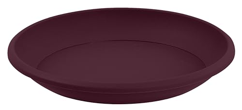 Eda - Piattino Universale Ø 15 Cm - Per Vaso Di Fiori Osaka Ø 20 Cm - Rosso Borgogna