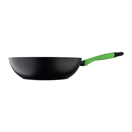 San Ignacio Wok 28Cm Alluminio Forgiato, Induzione, Nero Vitoria