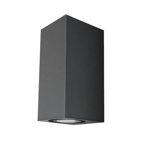 Brightium Luce Led Luxe Cuboid Grigio Ip54 8W Ideale Per Ambienti Interni Ed Esterni. Il Suo Design Elegante E Moderno Garantisce Stile E Funzionalità