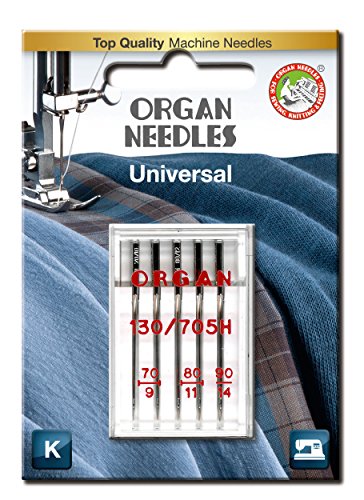 Organ Needles Needles #70-#90 Combo Universale X 5 Aghi