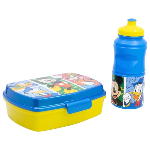 Stor Topolino - Contenitore Rettangolare E Bottiglia Sportiva Da 380 Ml