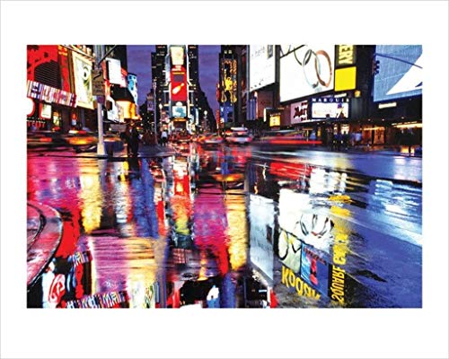 Pyramid International Times Square Colours Stampa Artistica, Carta, Multicolore, 40 X 50 X 1.3 Cm