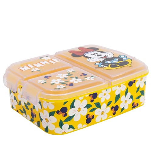 Stor Portapranzo Per Bambini Multiplo Con 3 Scomparti Minnie