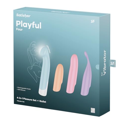 Satisfyer Playful Four, Set Di Giocattoli Sessuali Per Adulti, Per Donne, Per La Stimolazione Di Clitoride E Punto G, Dispositivi Vibranti Per Il Bene