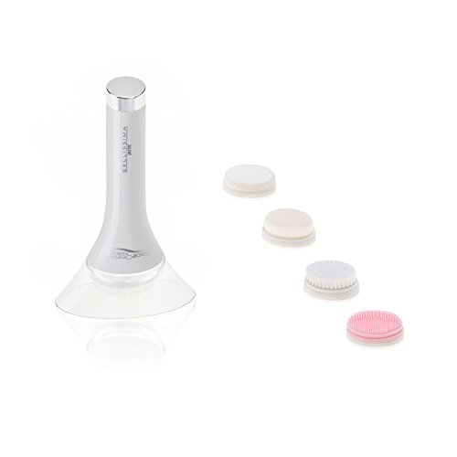 Bellissima Imetec Face Cleansing Pure&Light Spazzola Per La Pulizia Del Viso, 4 Diverse Testine Trattamenti Personalizzati, Uso Anche Sotto Doccia Una