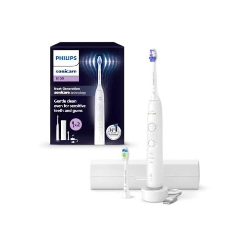 Spazzolino Da Denti - Philips - Hx7410/02 - Sonicare - Serie 6500 - Bianco - Elettrico