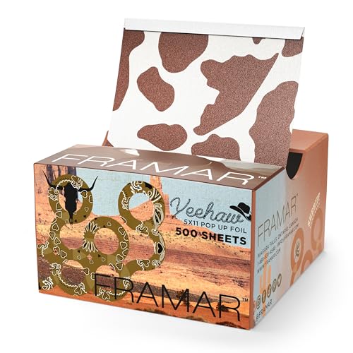 Framar Yeehaw Lamina Per Capelli Pop-Up In Rilievo, Lamina Per Capelli Per Mèches, Lamina Per Mèches, Fogli Di Lamina, Lamina Per Capelli Per Colorare