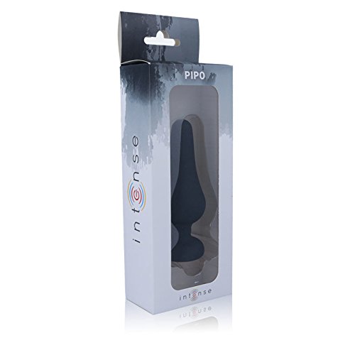 Intense - Anal Plug Pipo L Silicone Negro 13 Cm