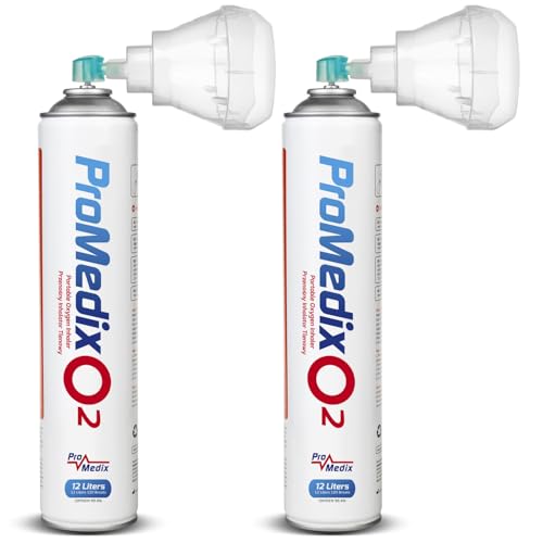 Inalatore Di Ossigeno Portatile Promedix Pr-994 Da 12 Litri In Bomboletta Al 99,4% Con Boccaglio (2)