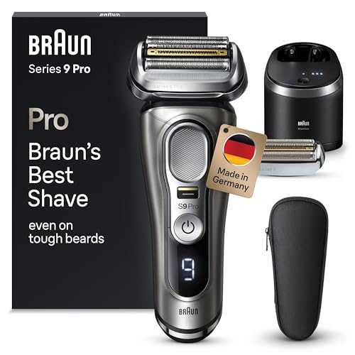 Braun Series 9 Pro Premium - Rasoio Da Uomo Con Testa Di Rasatura 4+1, Rasoio Elettrico E Trimmer, Con Testina Di Rasatura, Durata Della Batteria 60 M