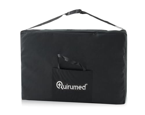 Quirumed Zaino Da Trasporto Per Lettino Da Massaggio Pieghevole, 17 X 93 X 63 Cm, Nylon, Colore Nero, Manico Regolabile, Tasca Frontale