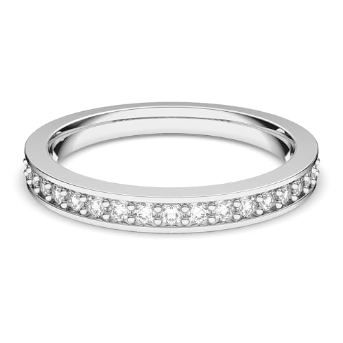 Swarovski - Anello In Metallo Con Cristallo Swarovski, Donna, 12