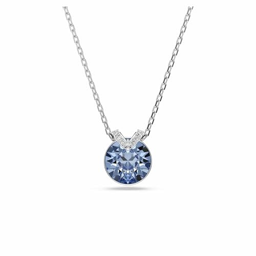 Swarovski Bella Ciondolo, Zaffiro Leggero, Rodio Placcato