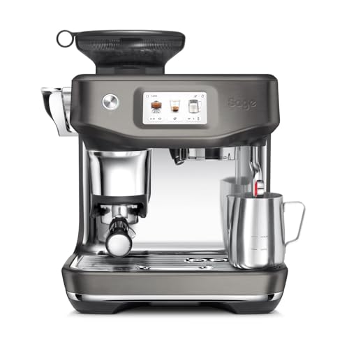 Sage - The Barista Touch Impress - Pressatura Automatico Macchina Da Caffè In Grani Con Montalatte, Acciaio Inox Nero