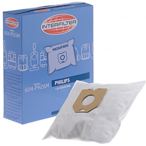 Sacs Aspirateur 604-Ph26M Aspirateur Philips Lg Goldstar Interfilter 35601433