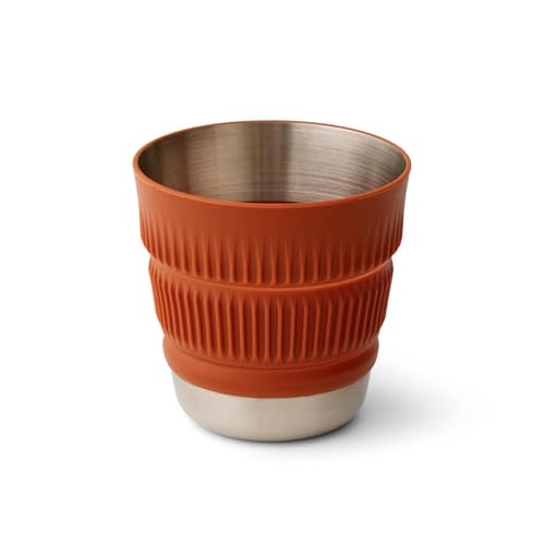 Sea To Summit Detour - Tazza Pieghevole In Acciaio Inox, 470 Ml, Colore: Marrone Bombay