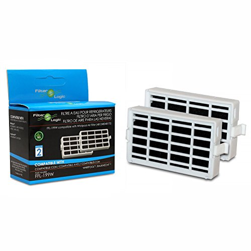 Filterlogic | Pacco Da 2 - Filtro Antibatterico Compatibile Con Whirlpool, Indesit, Kitchenaid, Hotpoint Frigorifero - Sostituito Microban Ant001, Ant