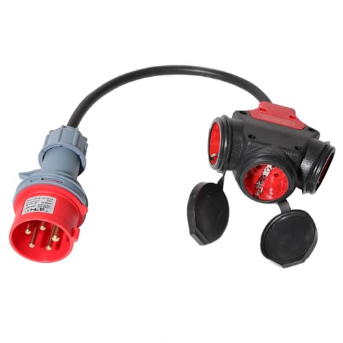 Aiskooc Cavo Adattatore Cee 16A Maschio A 16A Schuko