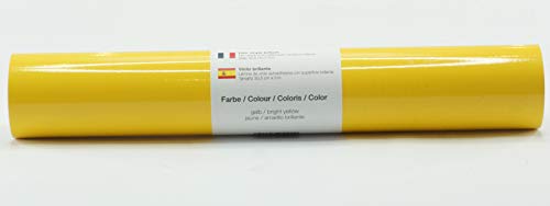 Pellicola Autoadesiva Per Plotter Pellicola Vinilica 21 Cm X 3 M Lucido 39 Colori A Scelta Tra Cui Scegliere, Glänzend L-Serie:Gelb