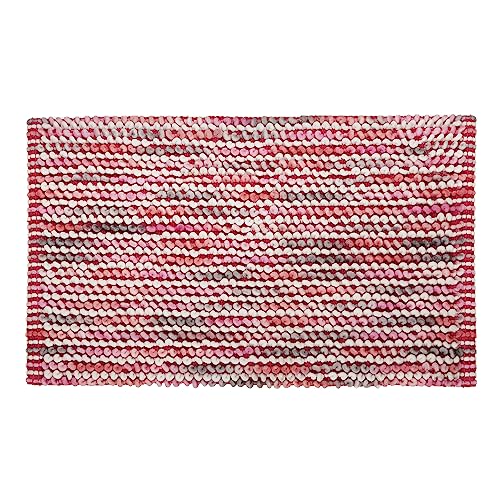 Kasanova Tappeto Bagno 50X80 Cm In Ciniglia Rosa Rosa Tessile Bagno