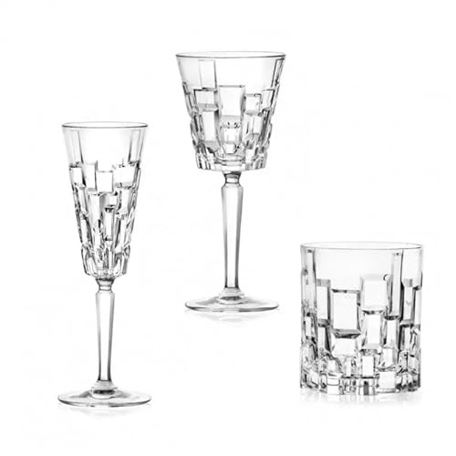 Rcr Cristalleria Italiana Set Etna 18 Bicchieri