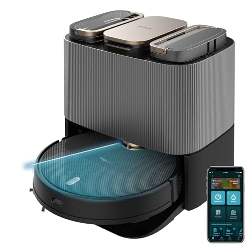 Cecotec Robot Aspirapolvere Conga 13090 Spin Revolution Home And Wash. 7000 Pa, Tecnologia Laser, Spazzola In Silicone, Mopas Rotanti, Spazzola Latera
