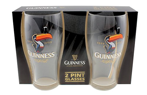 Guinness Toucan Bicchiere Da Pinta, Confezione Da 2