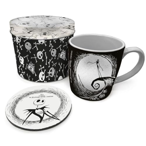 The Nightmare Before Christmas Set Regalo Con Logo Jack Skellington (Taglia Unica) (Nero/Bianco)