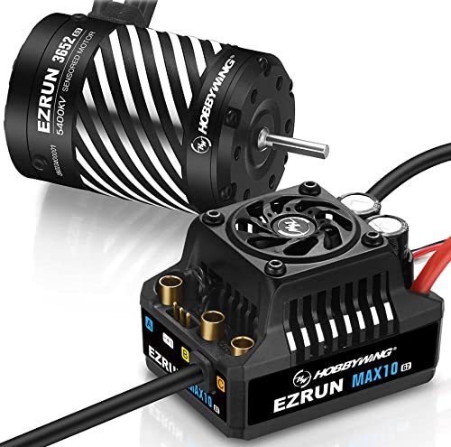 Hobbywing Ezrun Max10 G2 80A Combo Con Albero 3652Sd 5400Kv 3,175