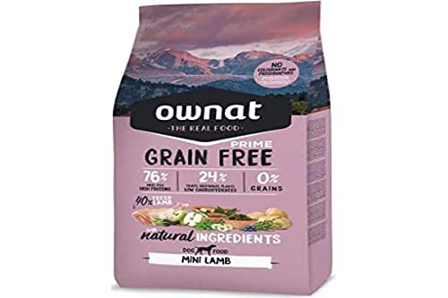 Ownat 8429037016372 Prime Canine Adult Mini Grain Free Cordere 1 Kg, Plastica