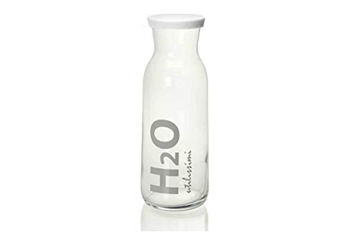 Caraffa In Vetro Acqua Con Tappo H2O 1210 Cc Acf-814747