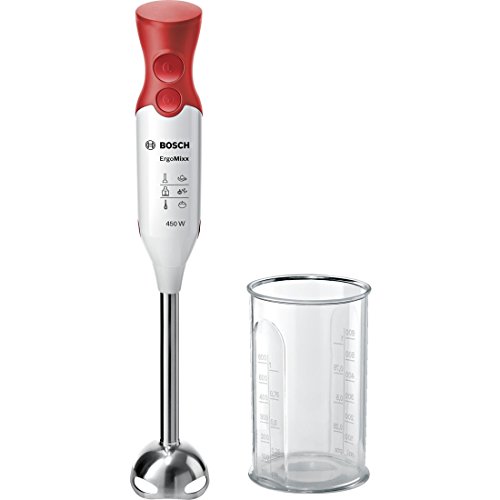 Bosch Msm64110 Ergommixx Mixer A Immersione, 450 W, Acciaio Inox, Bianco