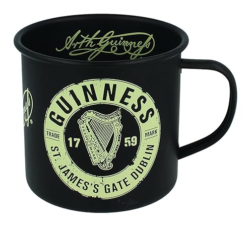 Shamrock Regalo Company - Guinness - Etichetta Nera Tazza Smaltata