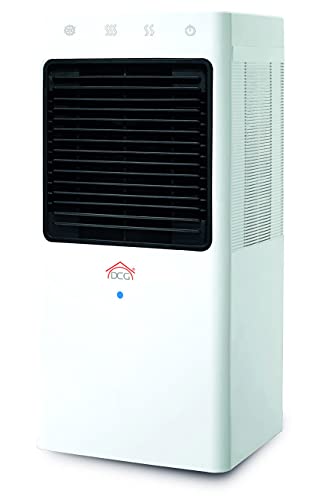 Dcg Veri50 - Raffrescatore Portatile, Pannello Comandi Touch, Tanica Da 1.3 Litri Per Un Uso Contino Di 3-5 Ore, 2 Velocità, Volume D’Aria 165M3/H