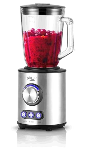 Adler Frullatore Ad Alte Prestazioni, 1700 W, Contenitore In Vetro Da 1,5 Litri